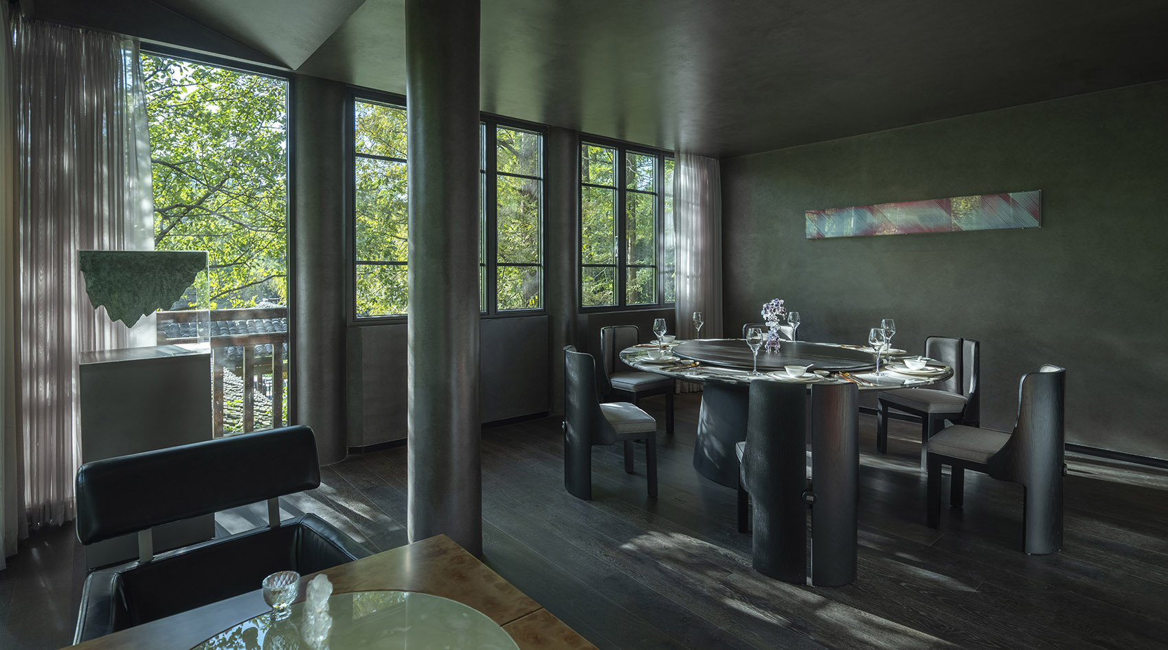 杭州秘·静–遇湖湾餐厅丨中国杭州丨慢珊瑚设计-33