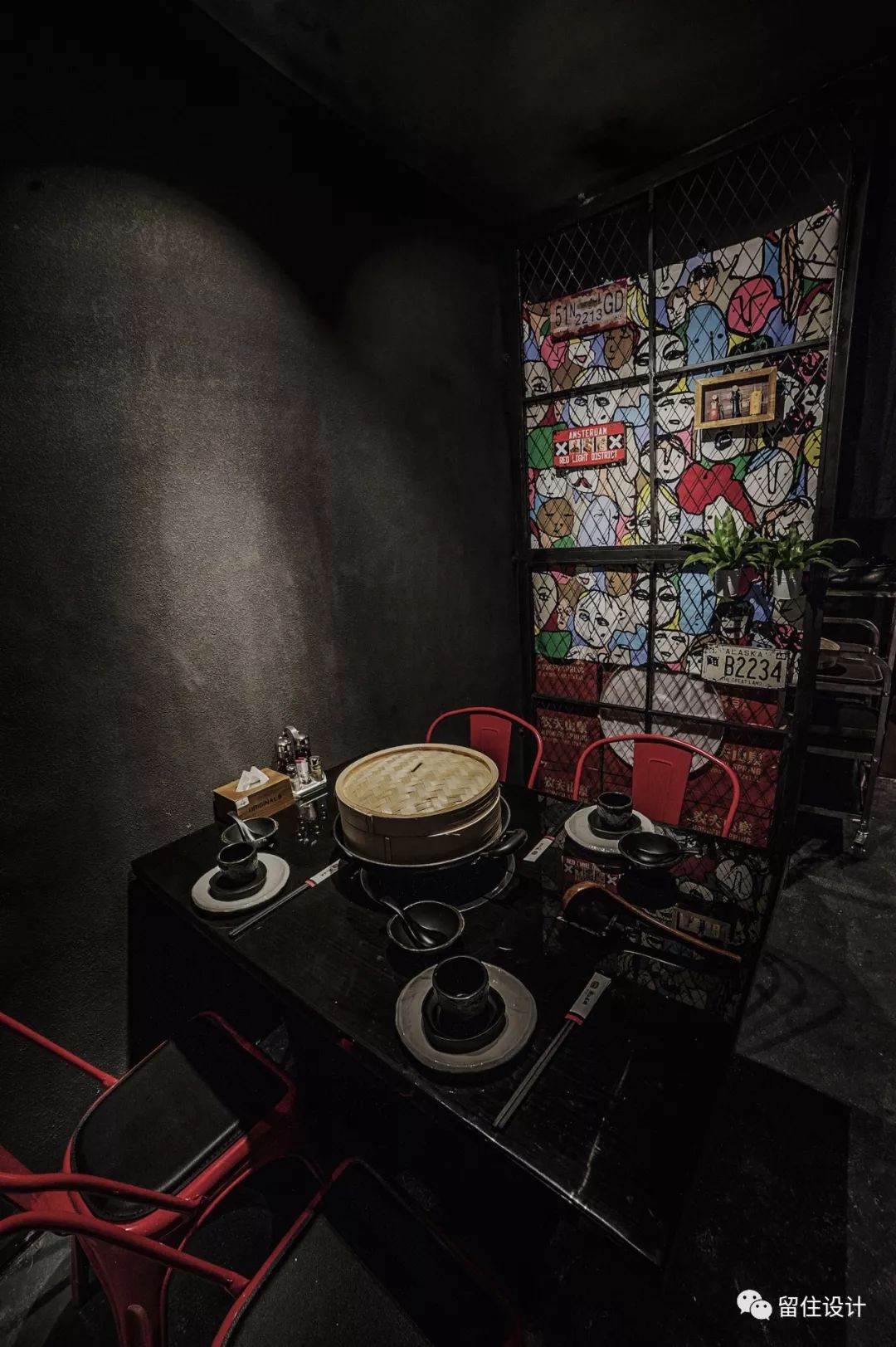 潮仙蒸锅 | 简约工业风的海鲜餐厅设计-12