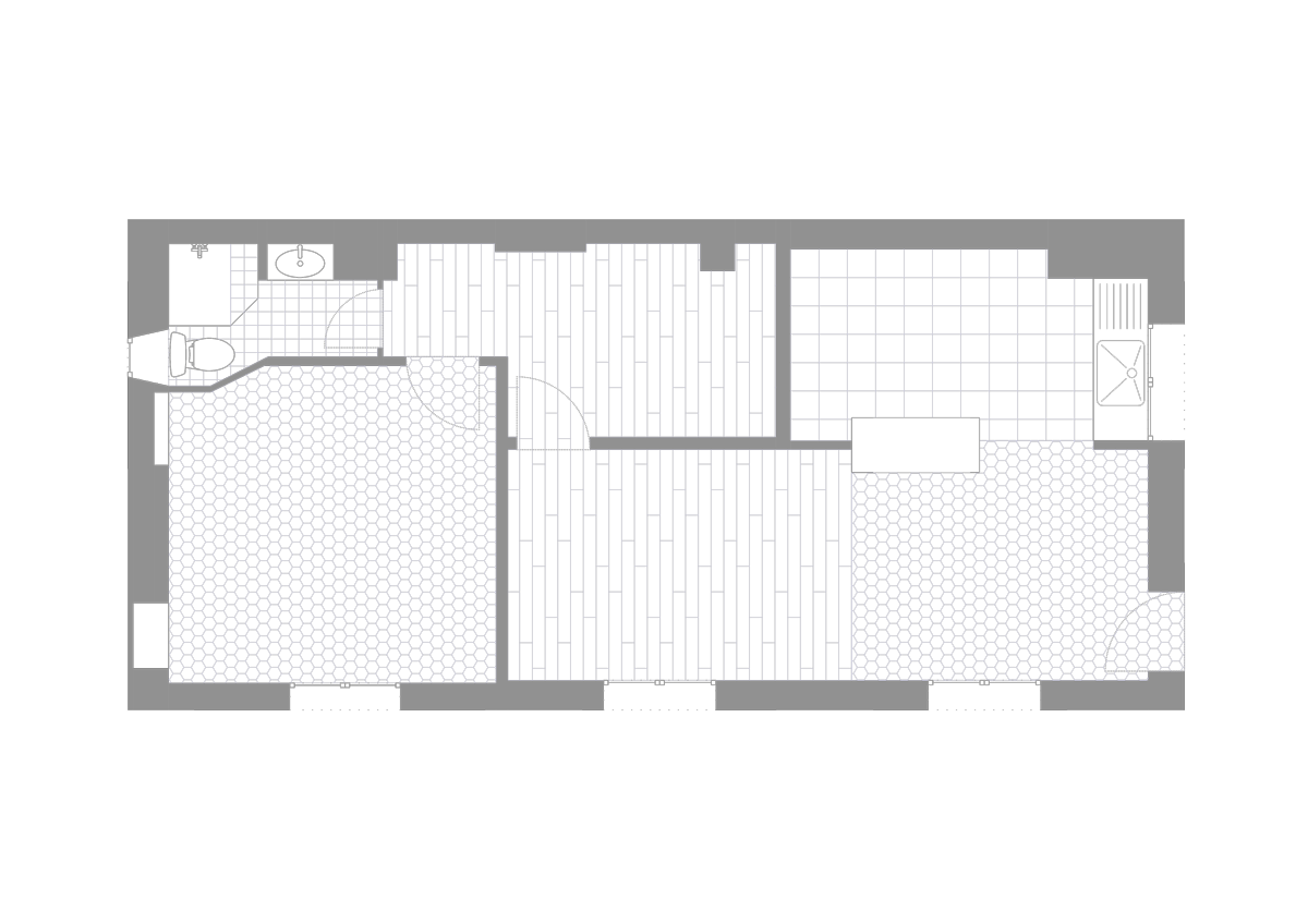 Cercles Du Marais 48 m²公寓设计丨法国巴黎丨Bän Architecture-7