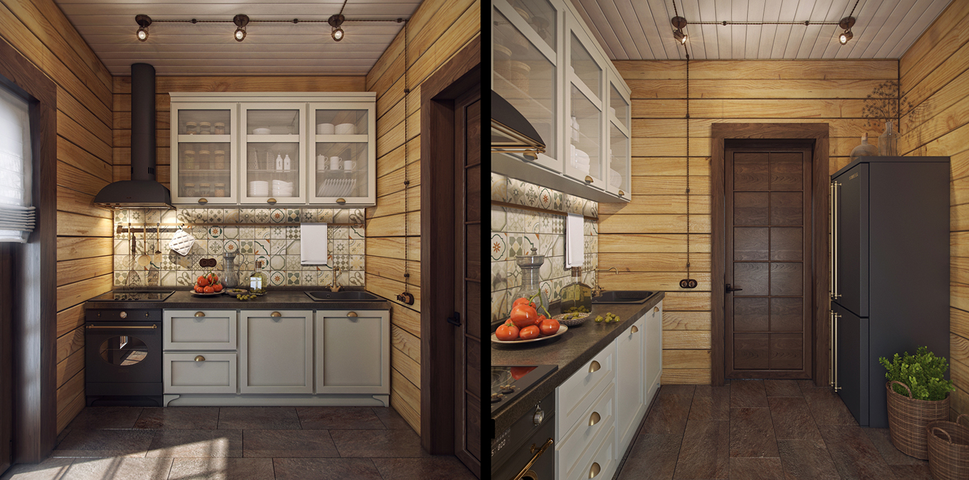 包含客厅和水疗室的复古风木屋设计-21