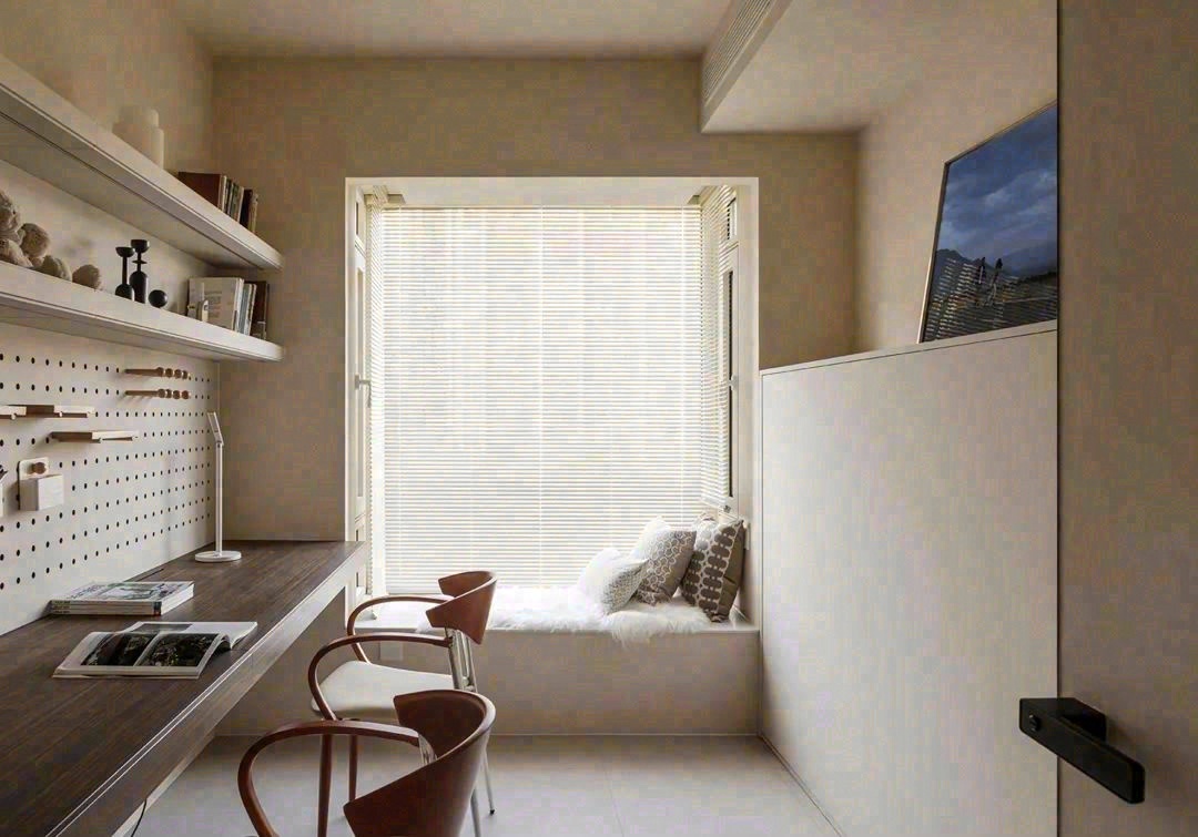 奶油风三居室改造丨中国北京丨七巧天工设计-83