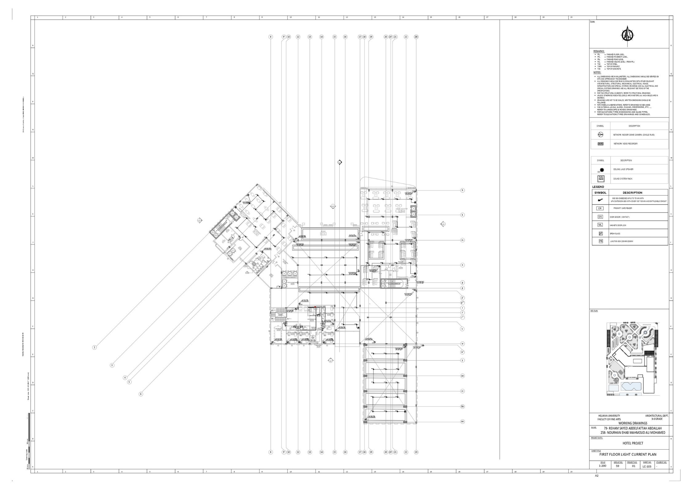 RENOS(3  STARS HOTEL)技术绘图项目丨赫勒万大学美术学院建筑系-53