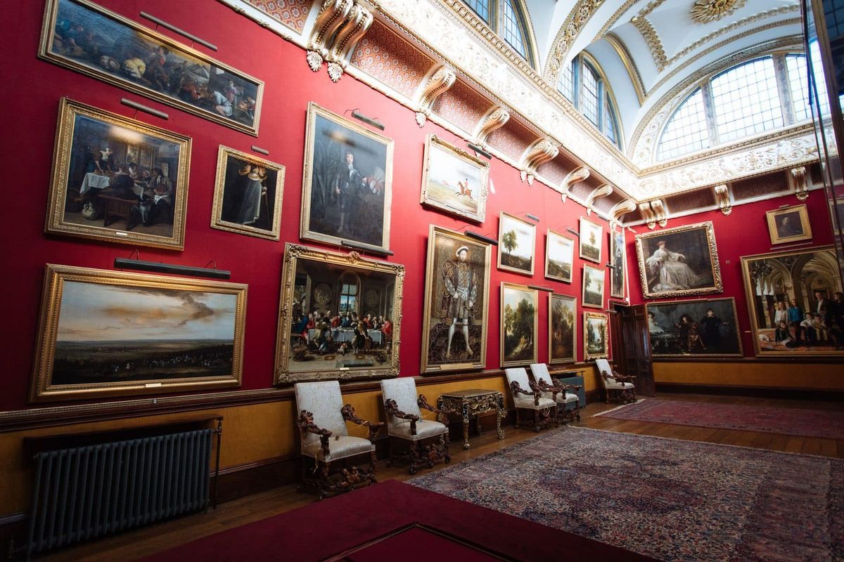 Замок Бельвуар, интерьеры в стиле историзм - 40 фото-133