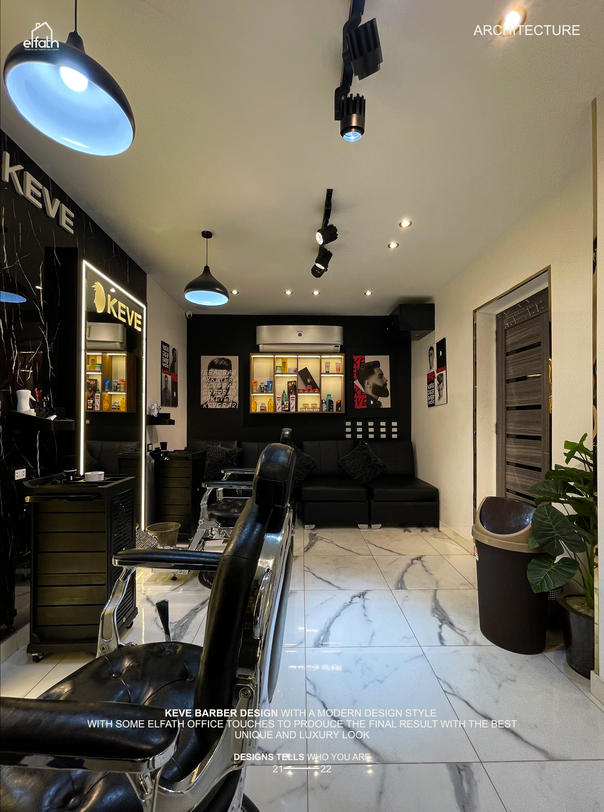 Keve barber - interior design --61