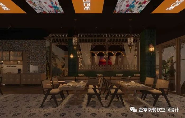 沙巴哇泰国料理餐厅设计案例丨中国广州丨广州壹零柒餐饮设计公司-4