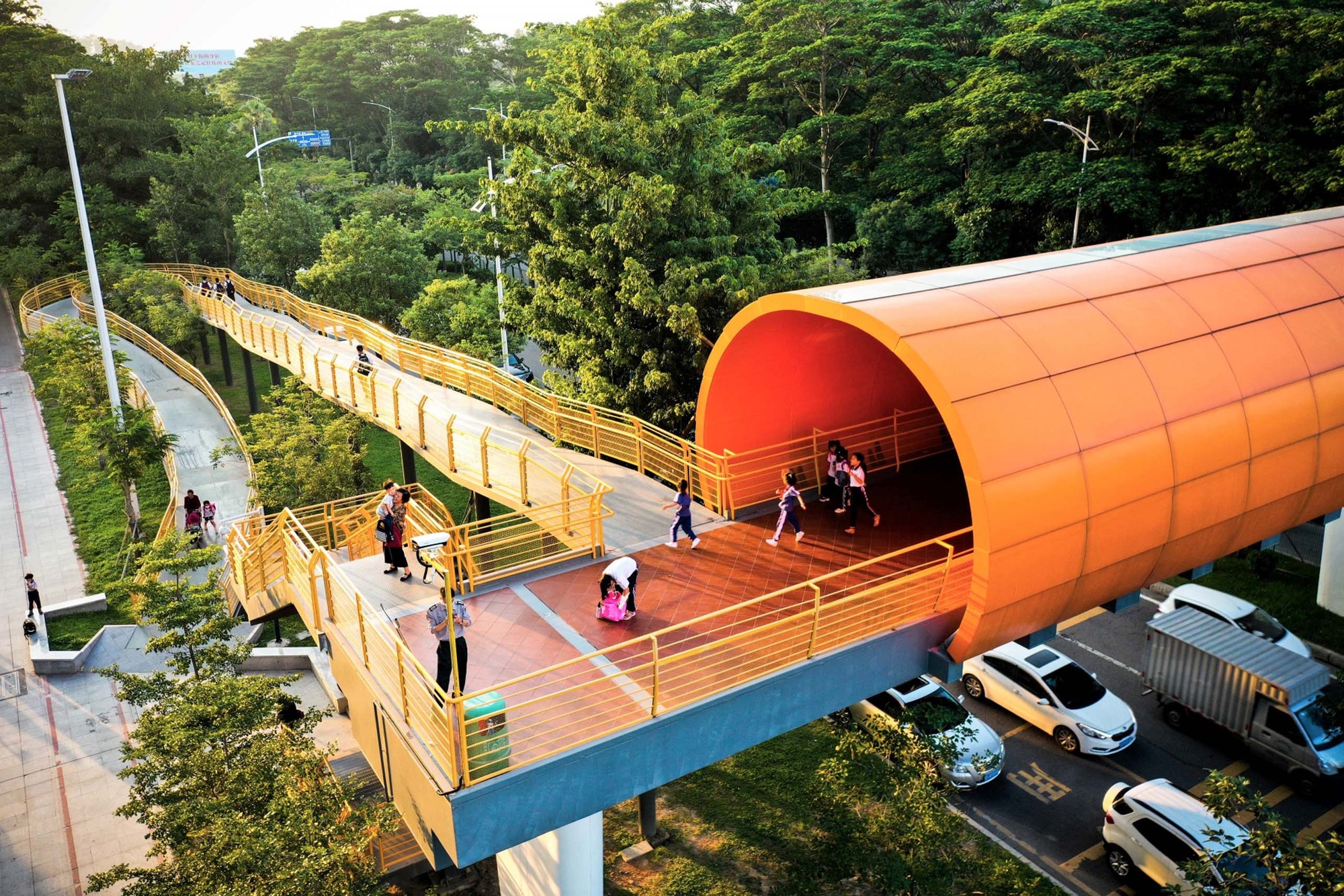 长安实验小学校园人行天桥丨中国东莞丨筑道建筑设计工作室-22