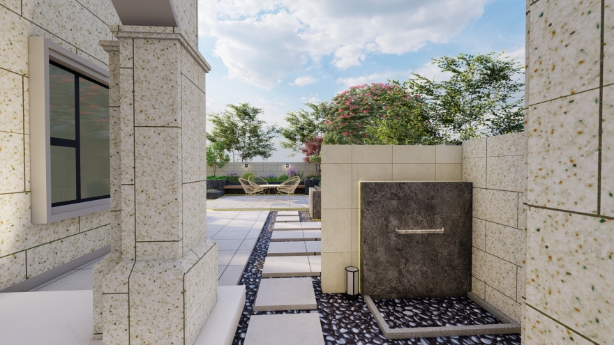 现代简约风格庭院设计-12