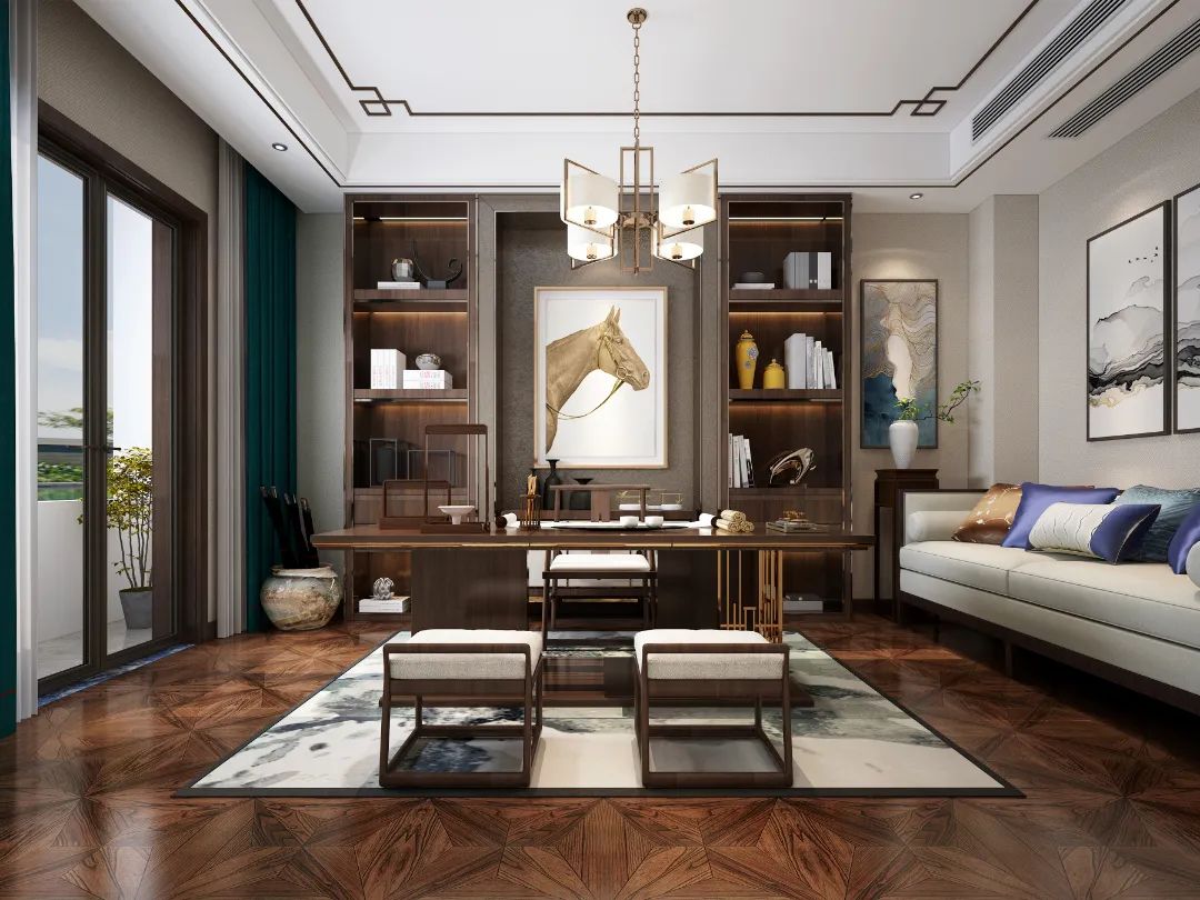 新郑别墅新中式设计-2