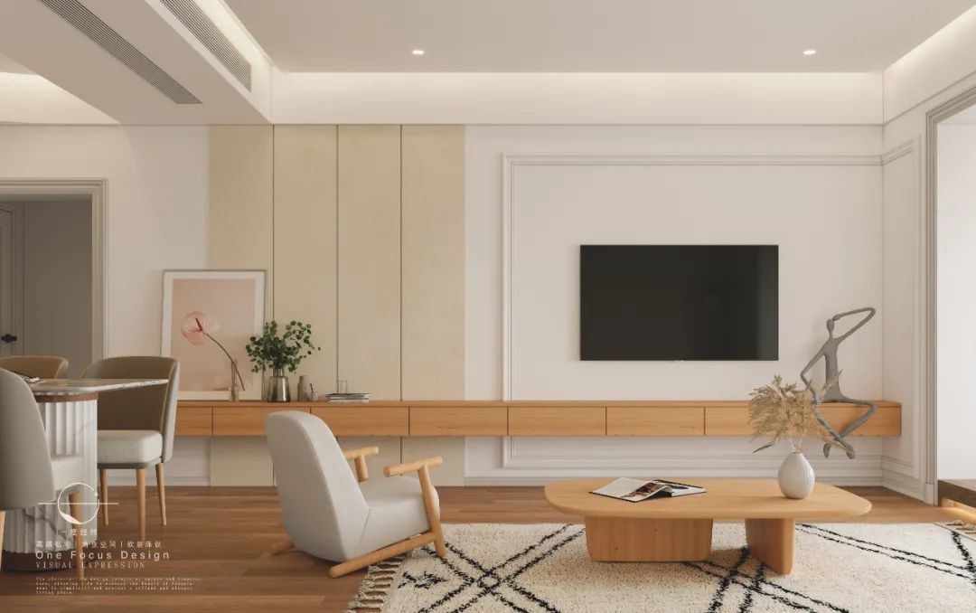 深圳中旅国际 123㎡法式原木风,浪漫轻盈生活-11