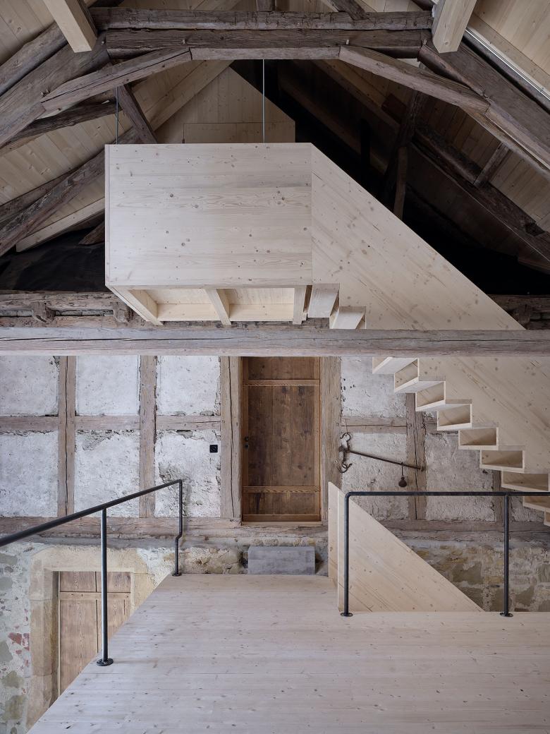 住宅与谷仓改造项目丨瑞士丨Atelier Pulver Architectes SA-8