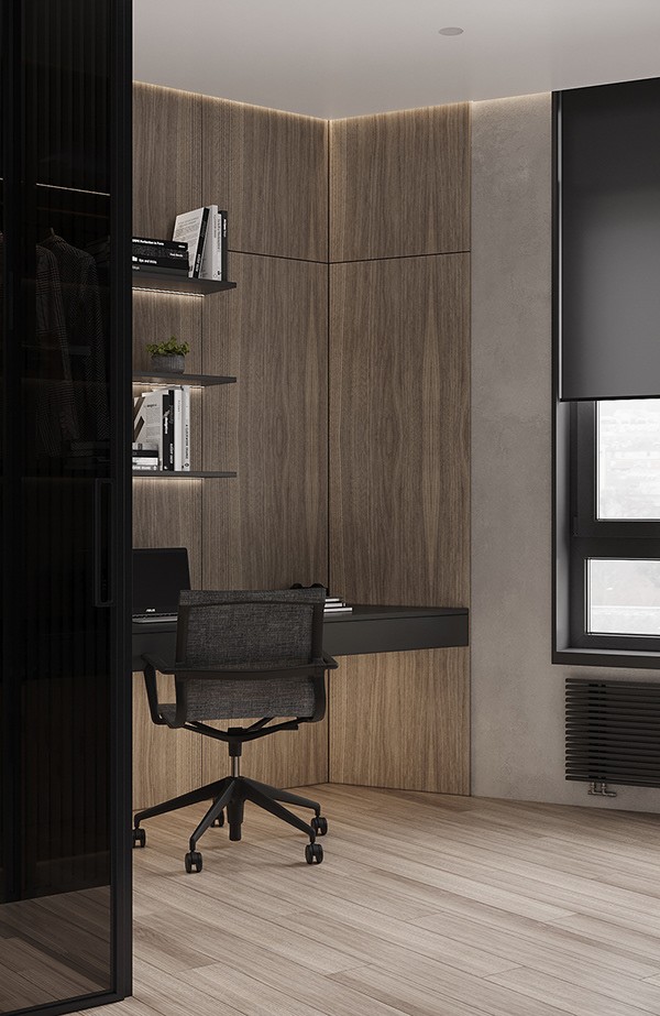 高级灰色系公寓设计 超舒适-24