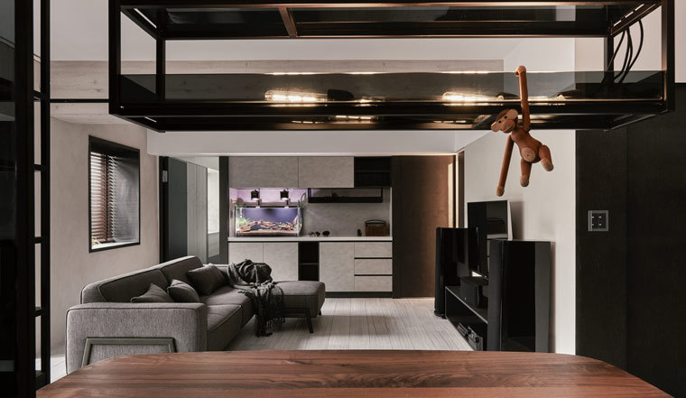 台北 82m²黑白灰色都会住家 | 简约线条与开放式设计-6