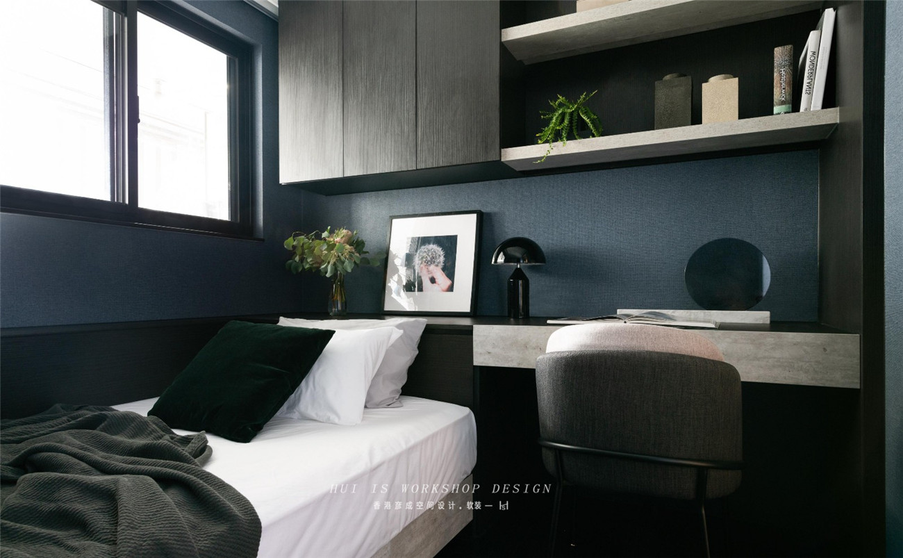 五口之家的三房改四房，明亮后现代风格书房成亮点-27