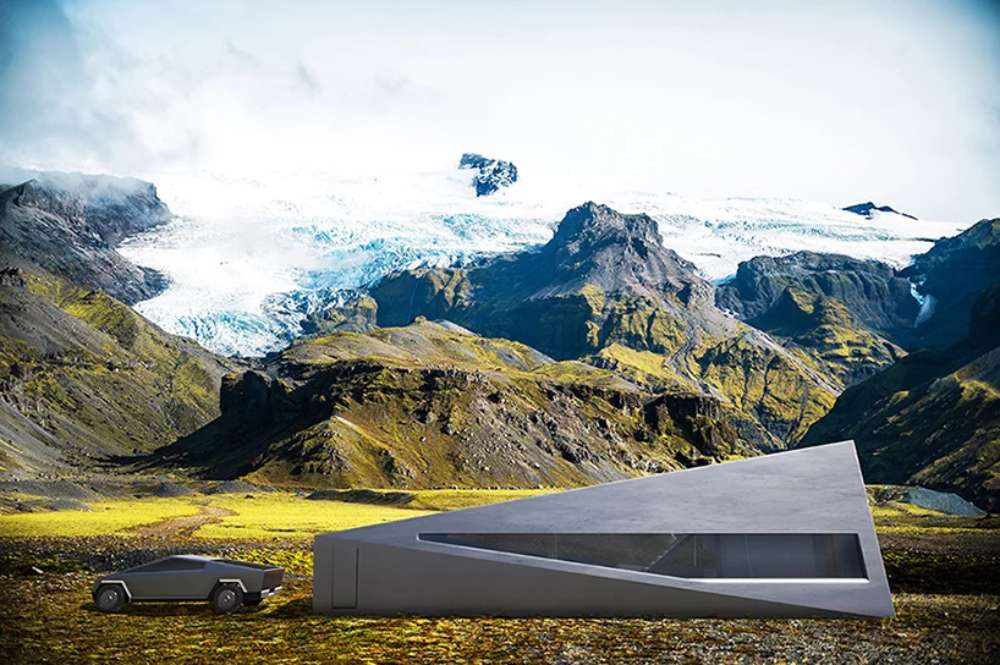 Cybunker特斯拉电动卡车防护车库丨纽约设计工作室LARS BÜRO-0