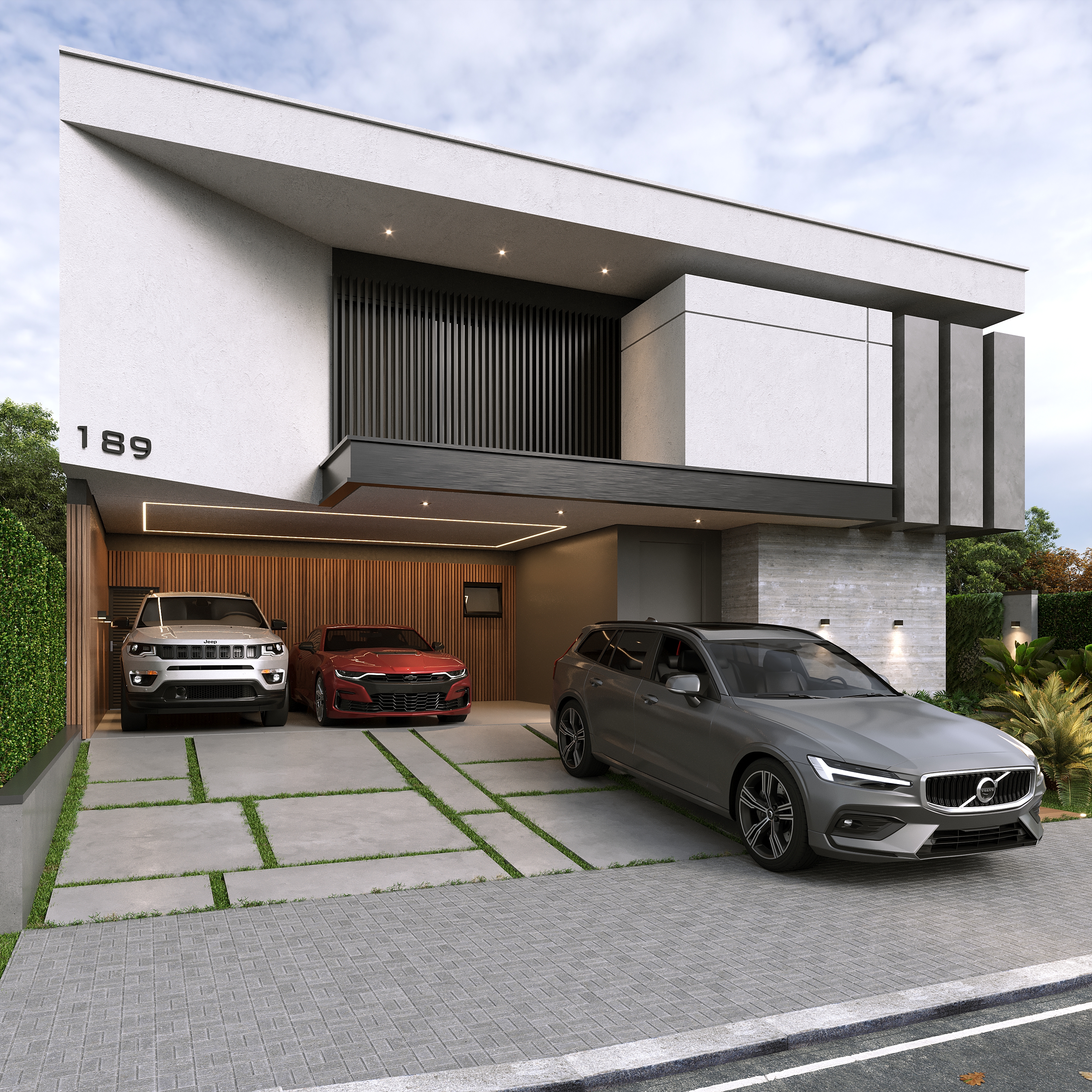 现代黑色房屋丨Of arquitetura-10