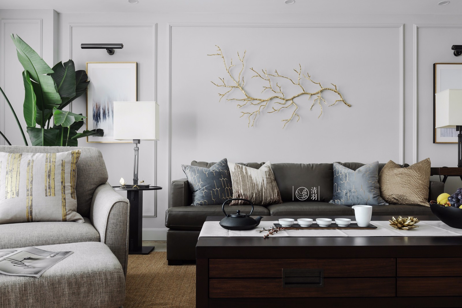 平层丨暗香疏影·成都177㎡美式住宅  清羽设计-40