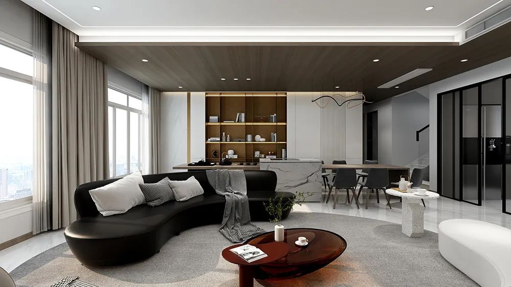 峰上名宅 128㎡现代极简风案例丨CITYFAMILY DECORATIO-11