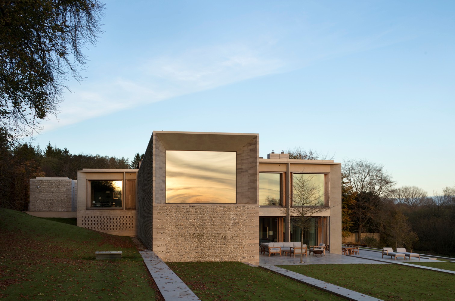 汉普郡住宅 | 融入自然的双层景观之家-33