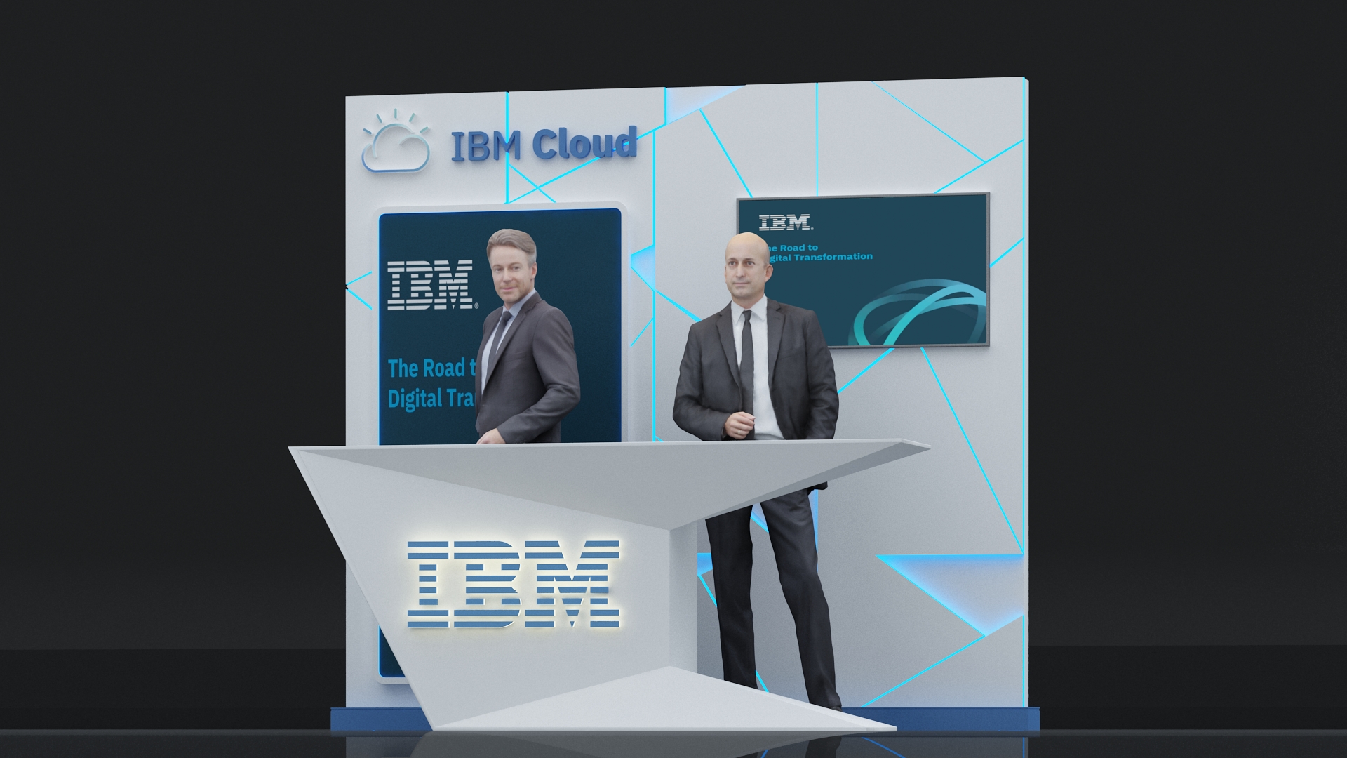 IBM Registration Counter & Backdrop-3