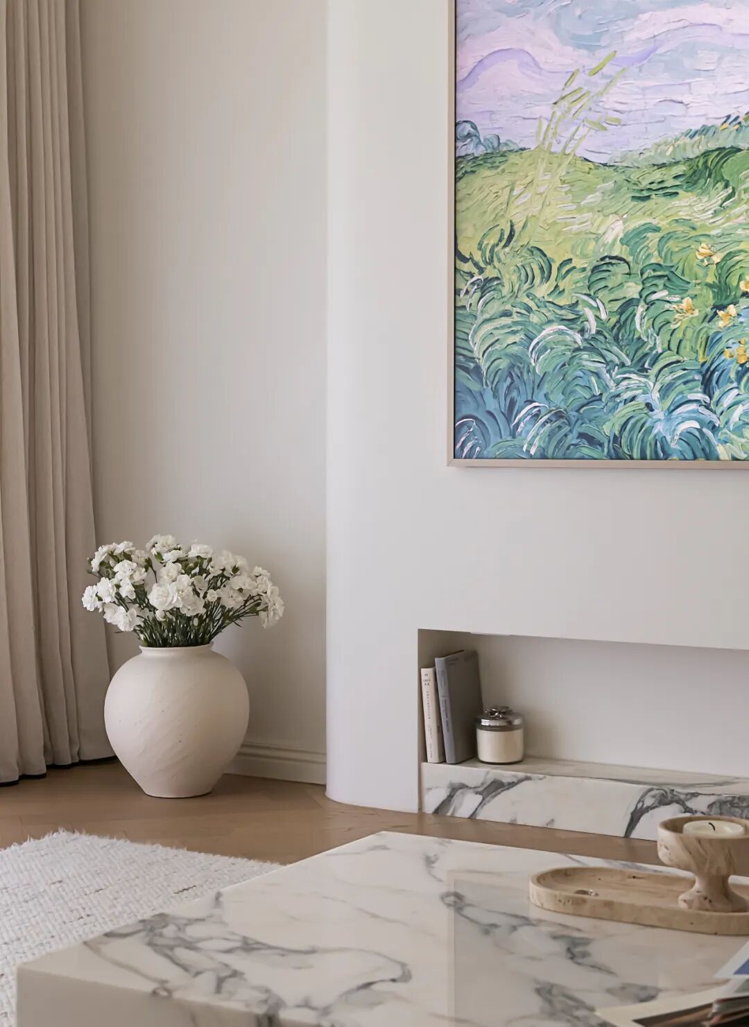 【新作】谁说小户型不能玩法式?97㎡治愈系空间,美到不想出门-57