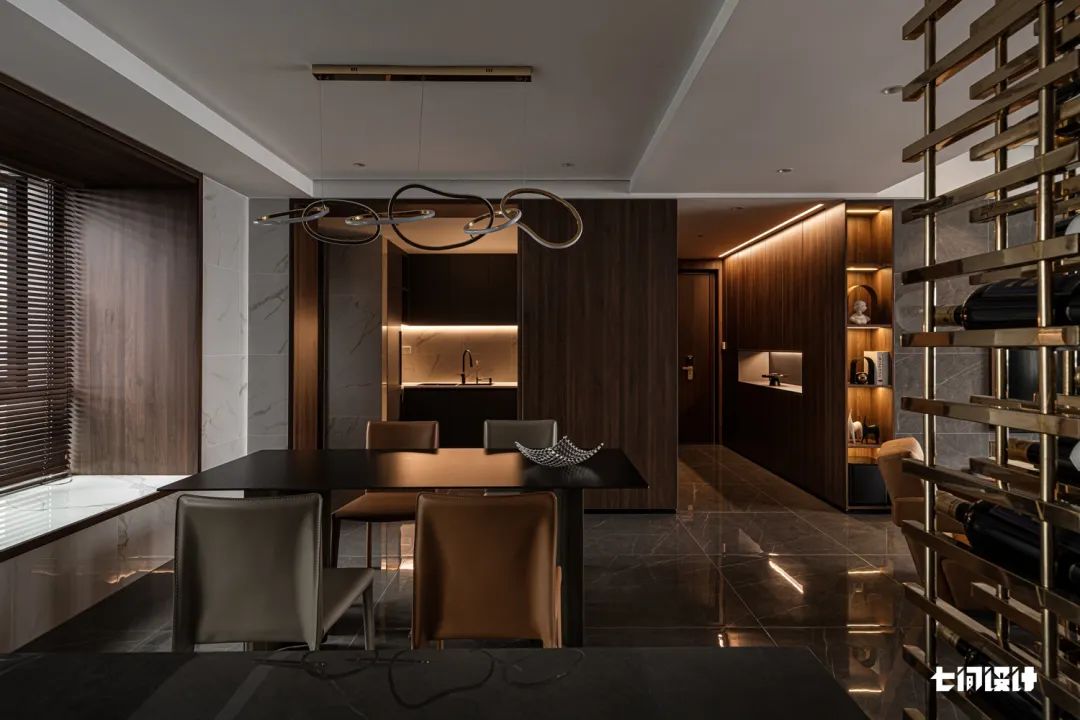 东湖畔的温馨之家 · 多场景设计的亲密空间丨七间设计(IDEAL DESIGN)-35