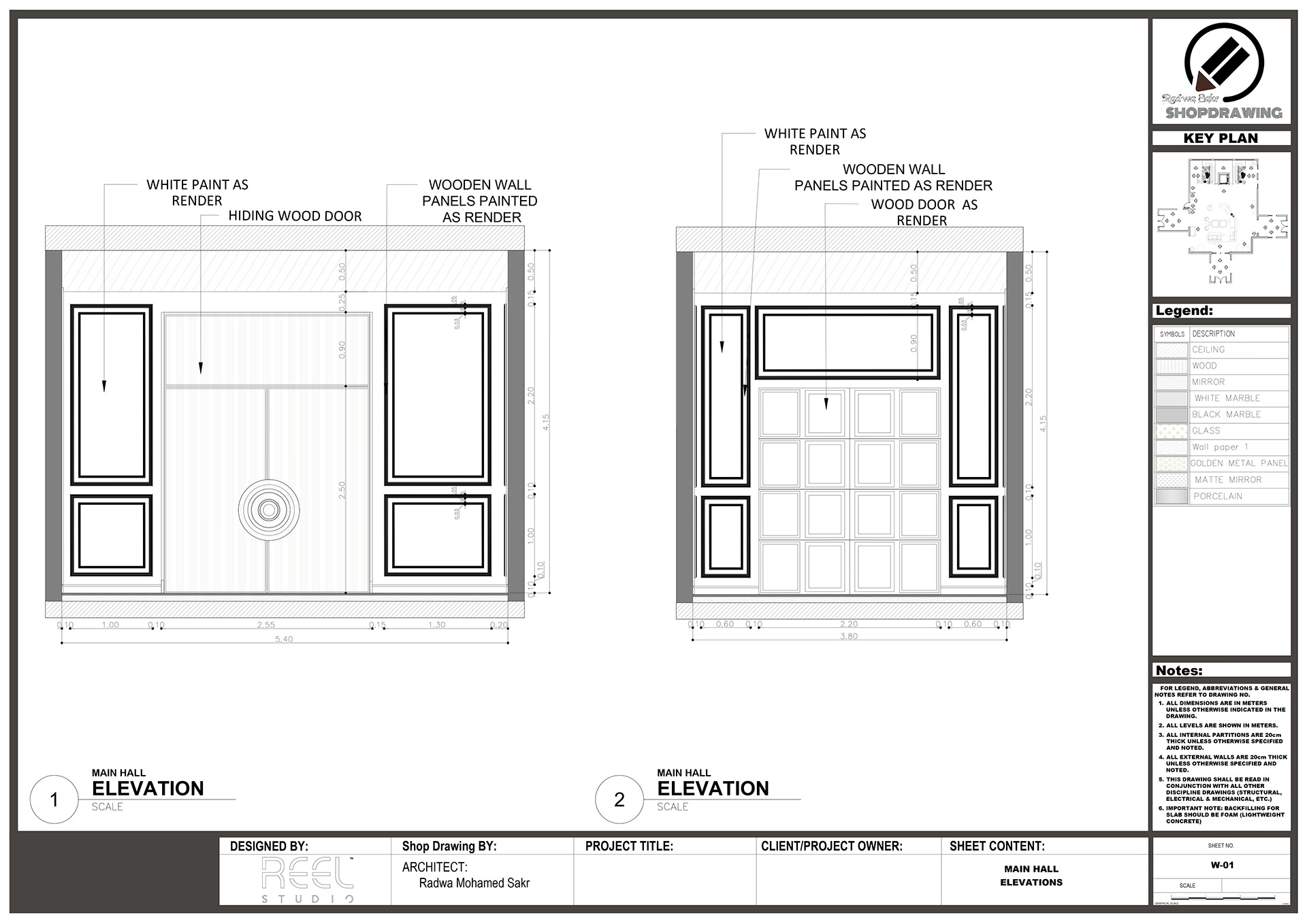 ShopDrawing For Main Hall in Residential Palace-3