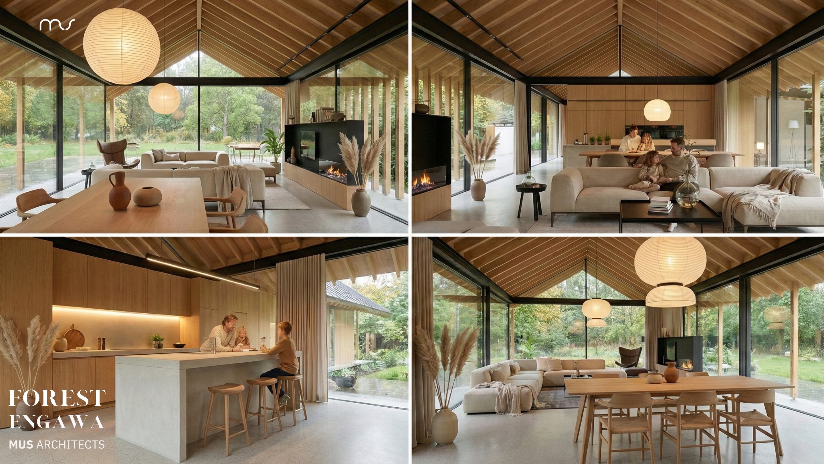 森林缘廊（注：Engawa是日语外来词，常见指房屋与庭院间的走廊，这里FOREST ENGAWA推测是指森林边缘类似廊状的区域，具体含义可能需结合更多语境判断 ） 丨波兰弗罗茨瓦夫丨MUS ARCHITECTS-10