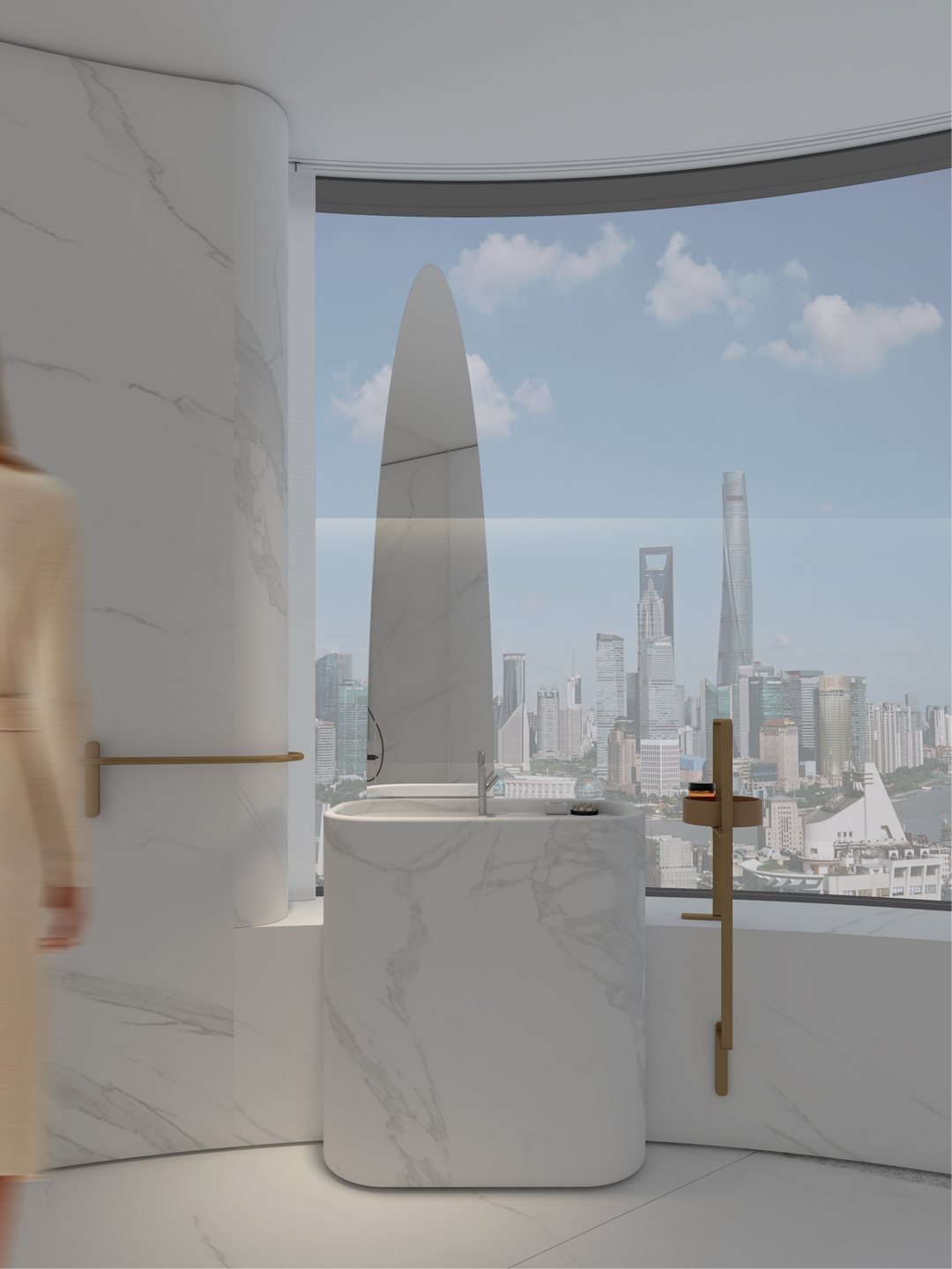 130㎡ 上海私宅 对望陆家嘴~ 实景拍摄-17