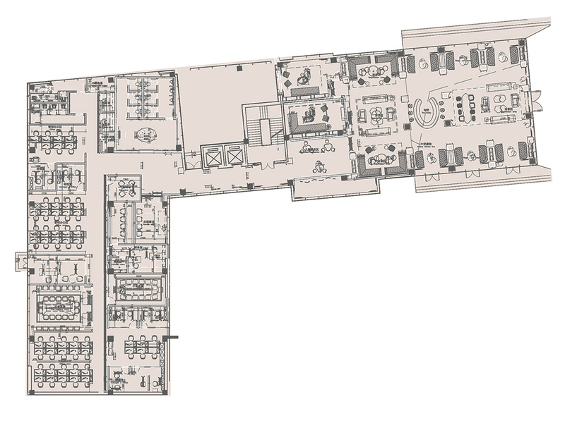 武汉越秀星云销售中心 | 复古摩登空间艺术呈现-40
