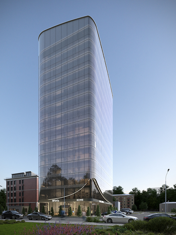 Office center design. Moscow, 2 Yamskaya street-6