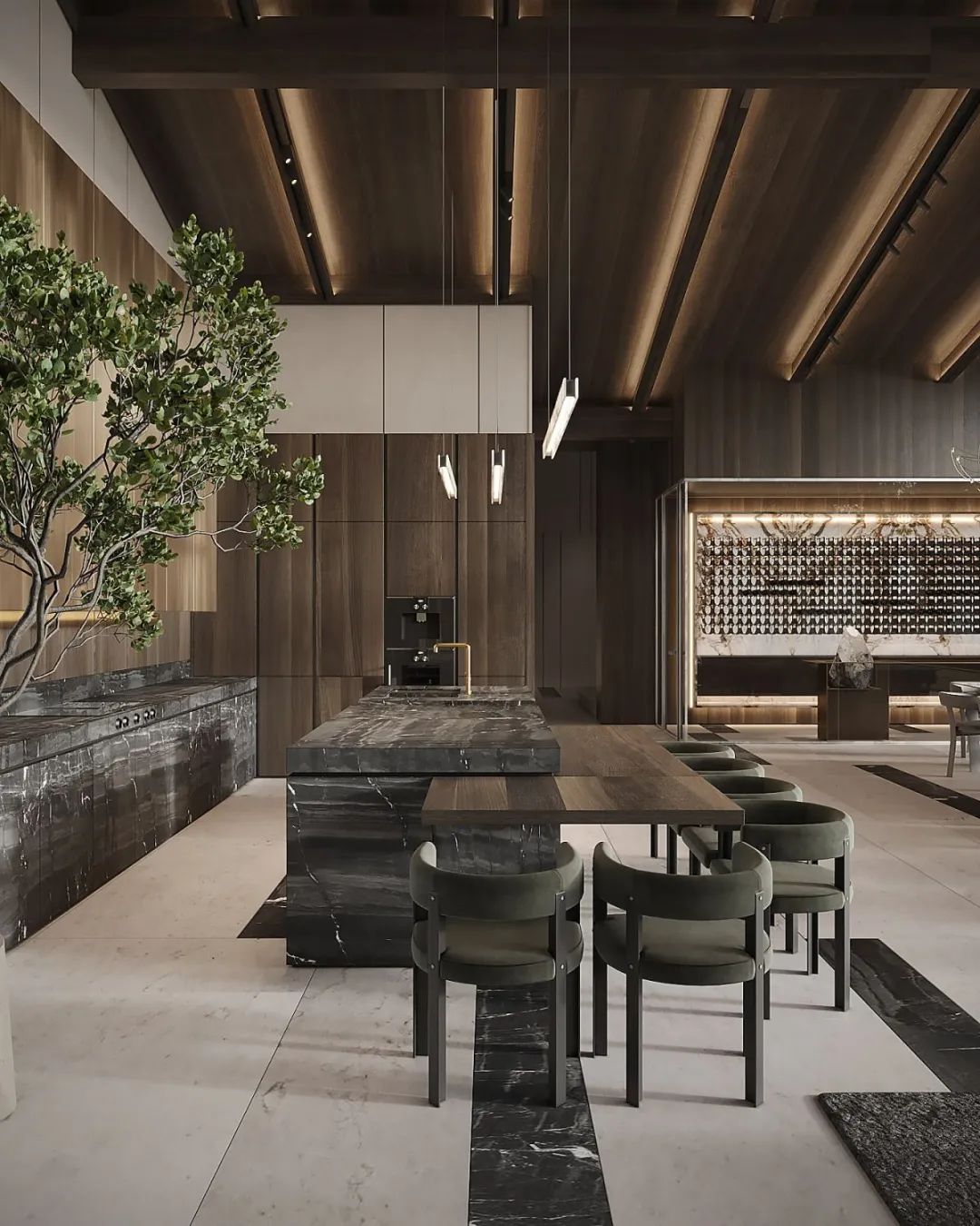 灰色奢华 · 1300㎡大宅设计丨IQOSA Architect-20