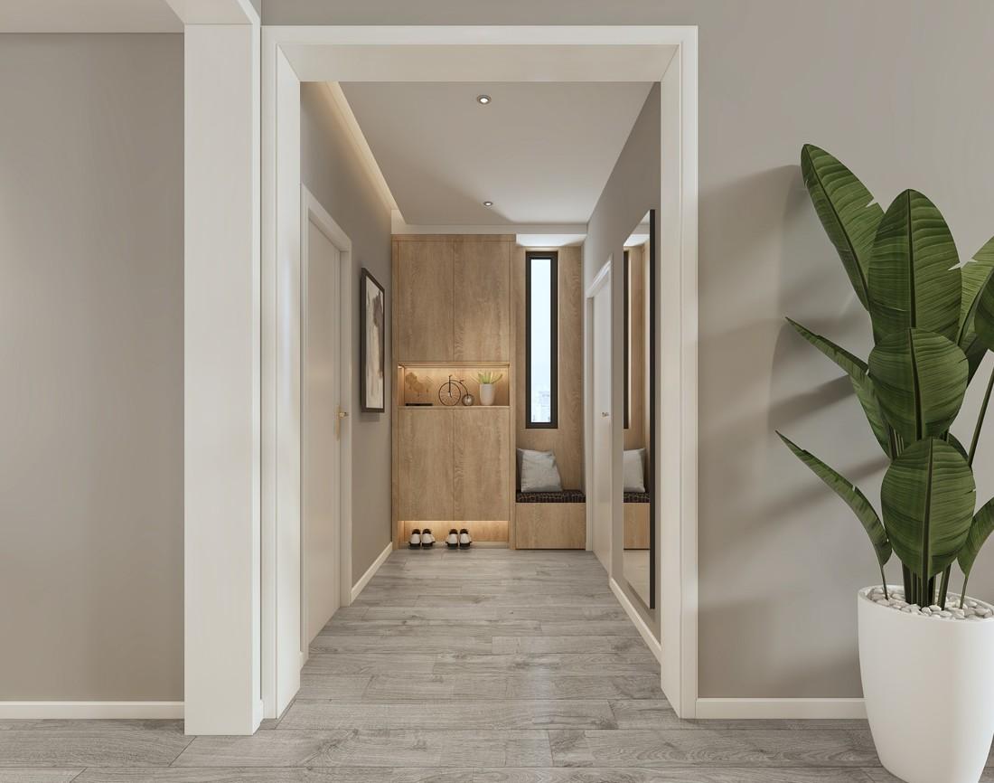 
简约灰搭配暖木色 -3