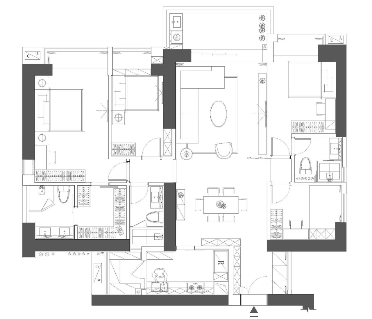 华润城润府精装房改造项目丨中国深圳丨深圳漾空间设计有限公司-43