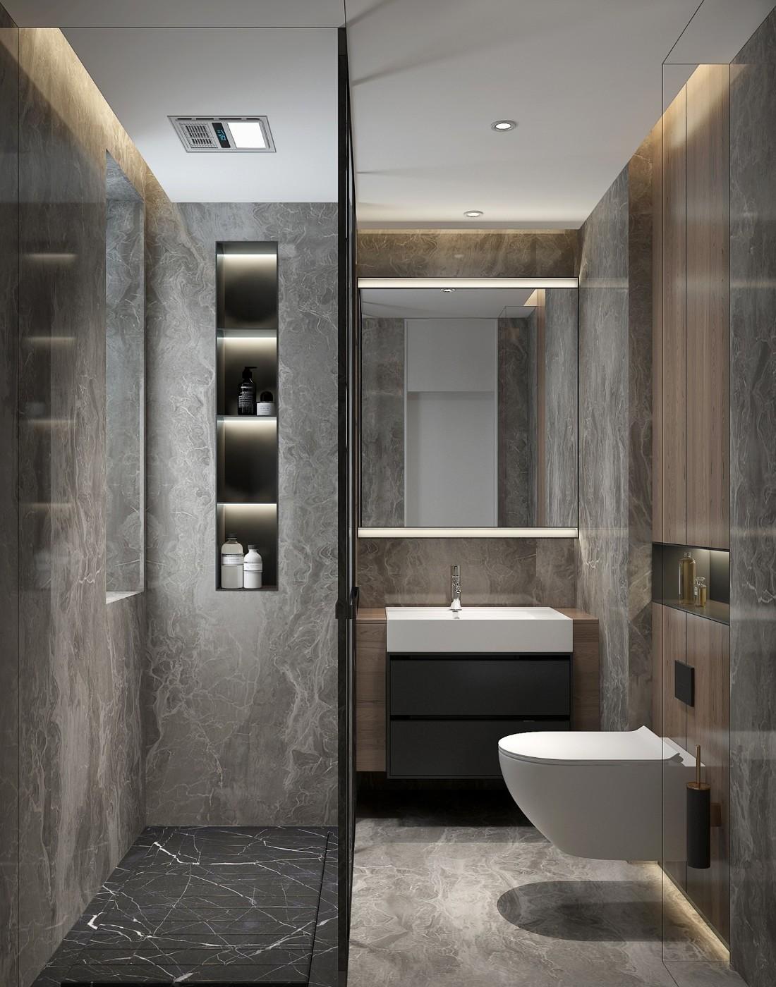 56 平小户变三室两厅,复古绿撞色打造视觉盛宴-4