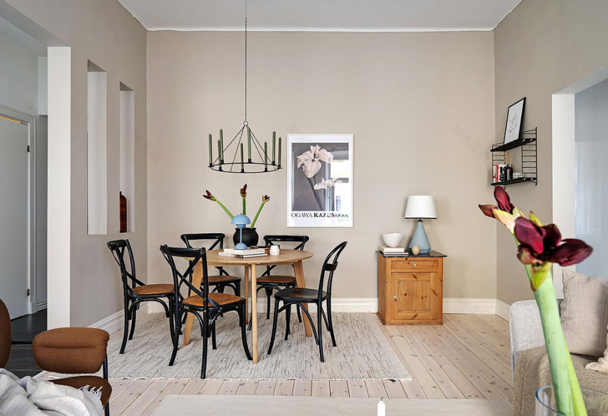 美丽的斯堪的纳维亚公寓-17