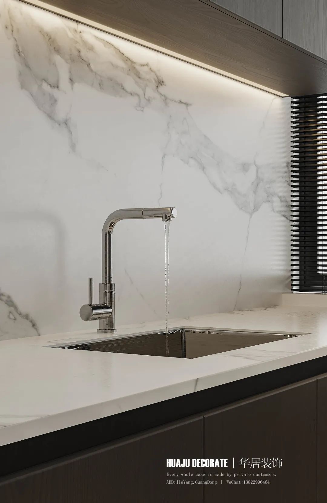 榕江四季城大平层现代简约设计丨华居装饰-30