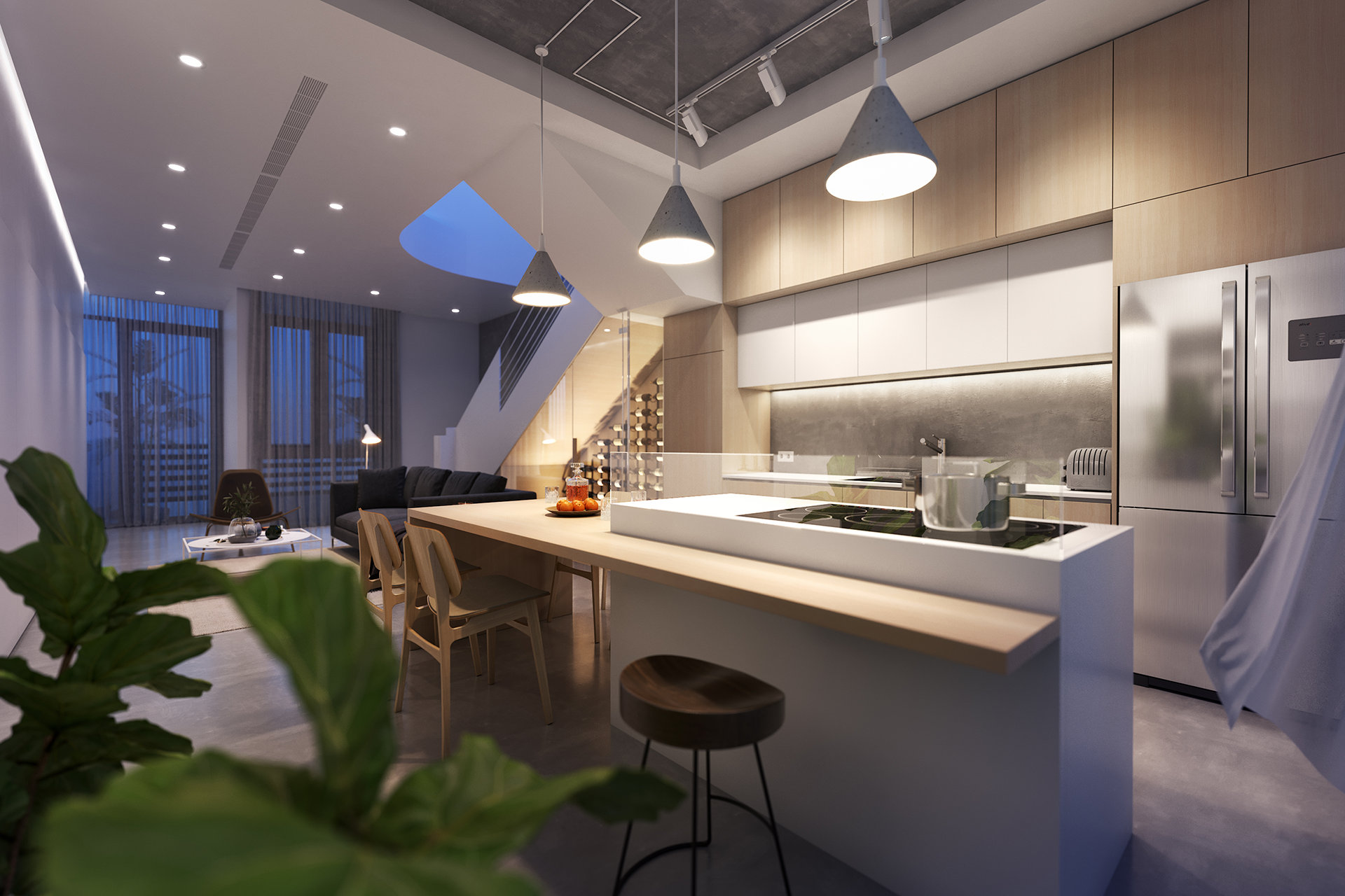 原木与植物的完美结合，打造自然派家居空间-5