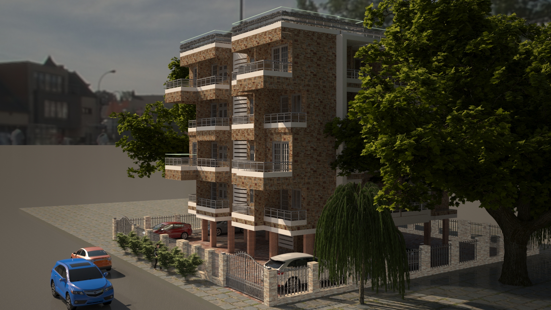 Revit Design House Exterior render max-4