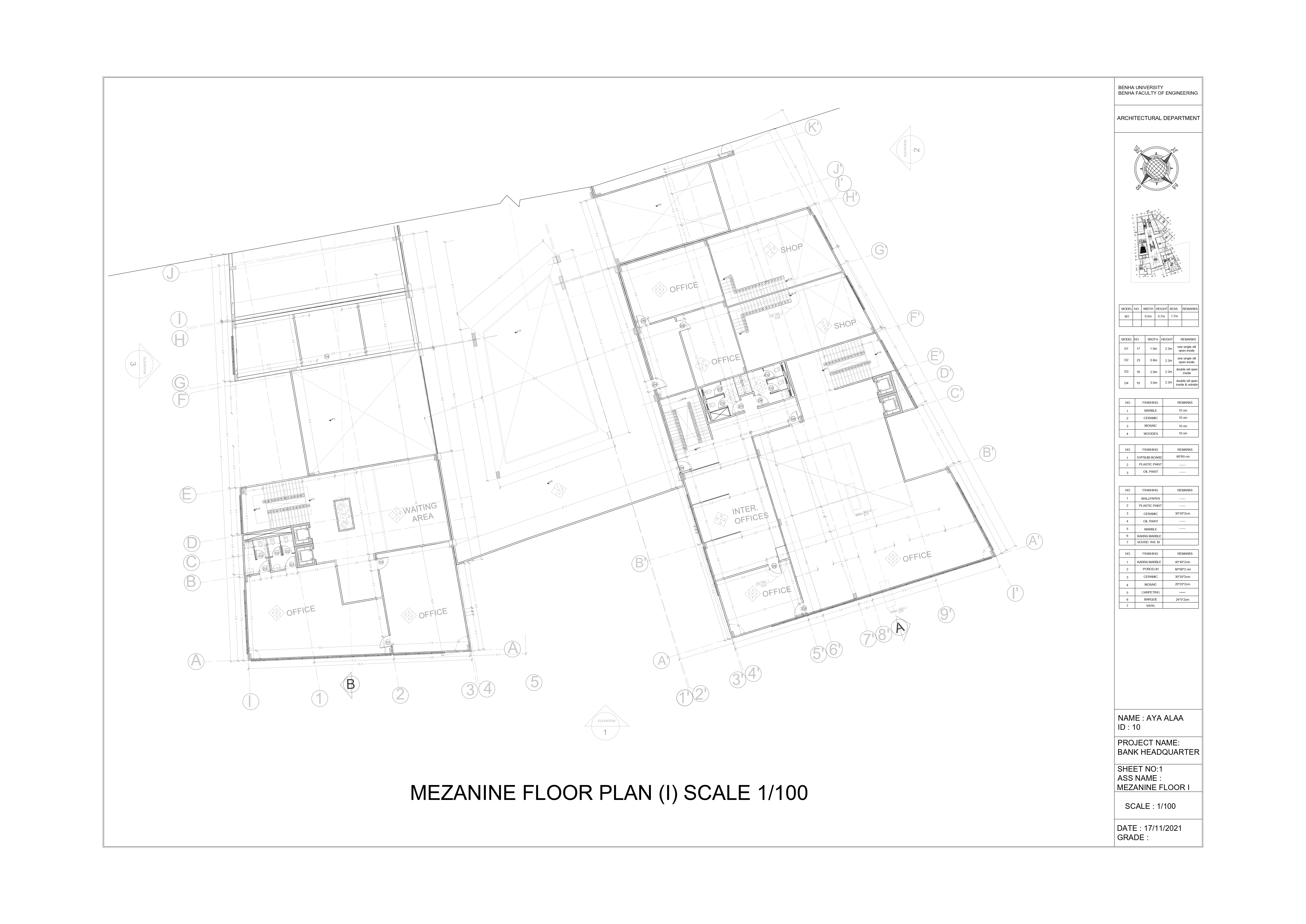 Bank Headquarter - working drawing-7