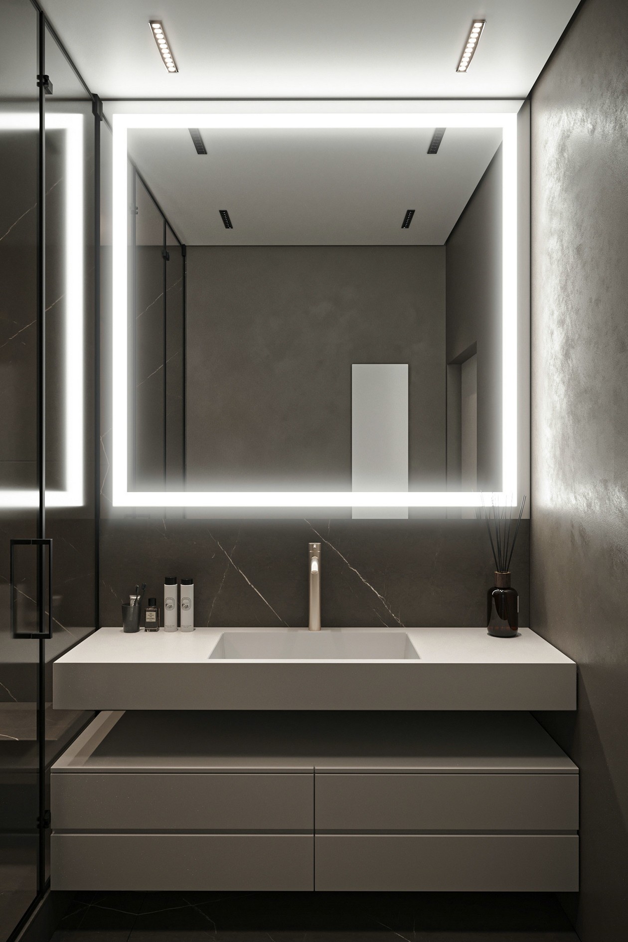 原木与灰色的细腻精致设计-9