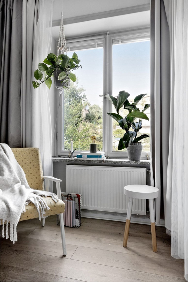 瑞典创意小公寓设计 | 玻璃墙与蓝色元素-11