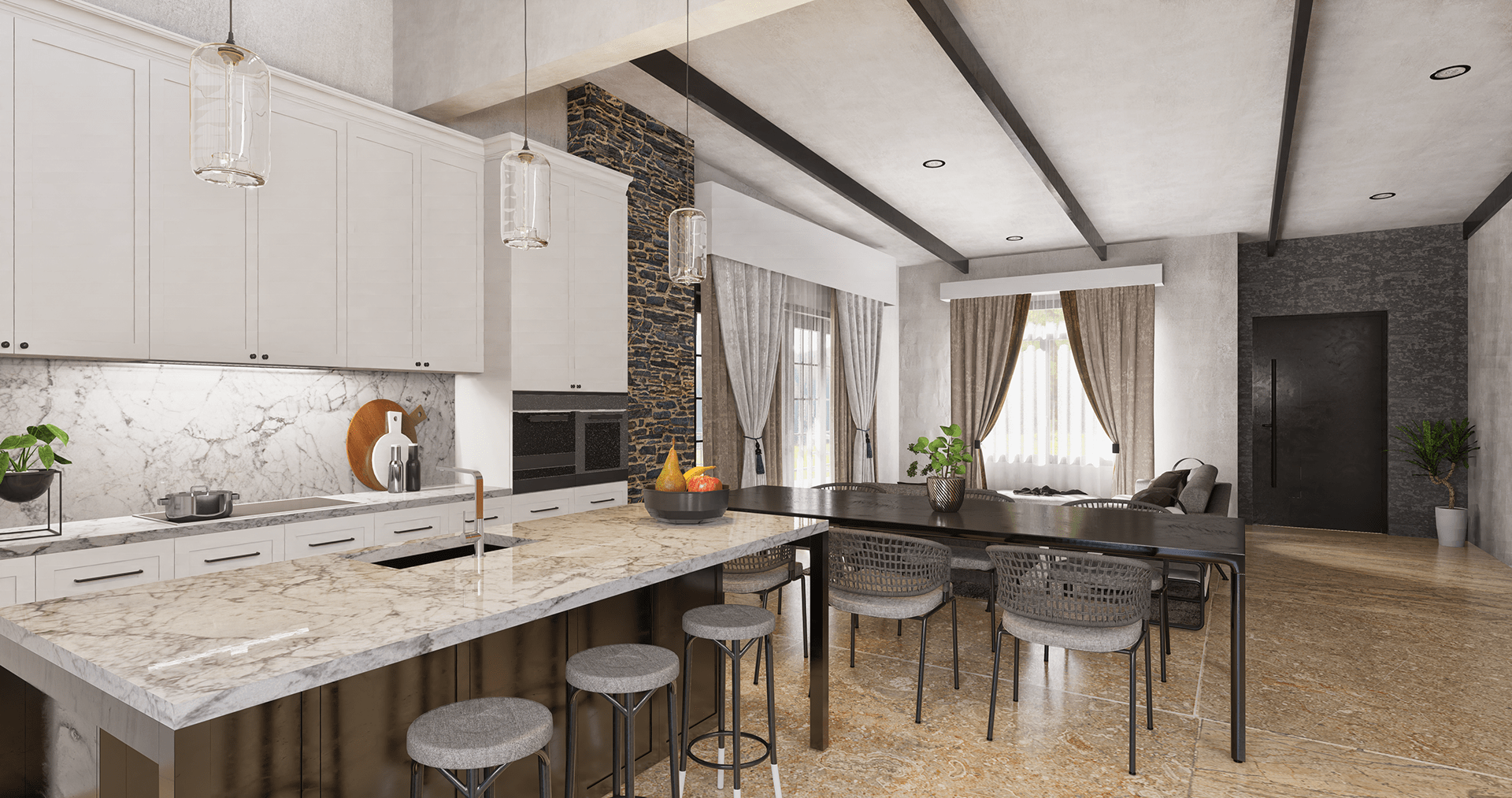 Modelado 3D de Diseños de Interiores Portafolio-2