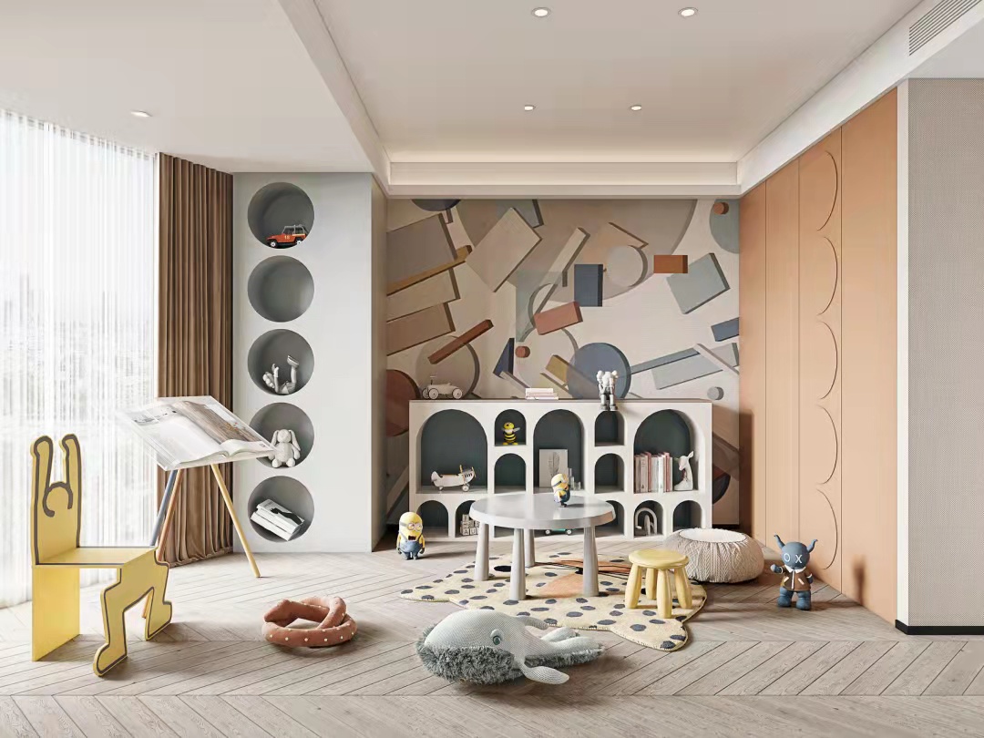 银狐岩板轻奢大平层设计-9