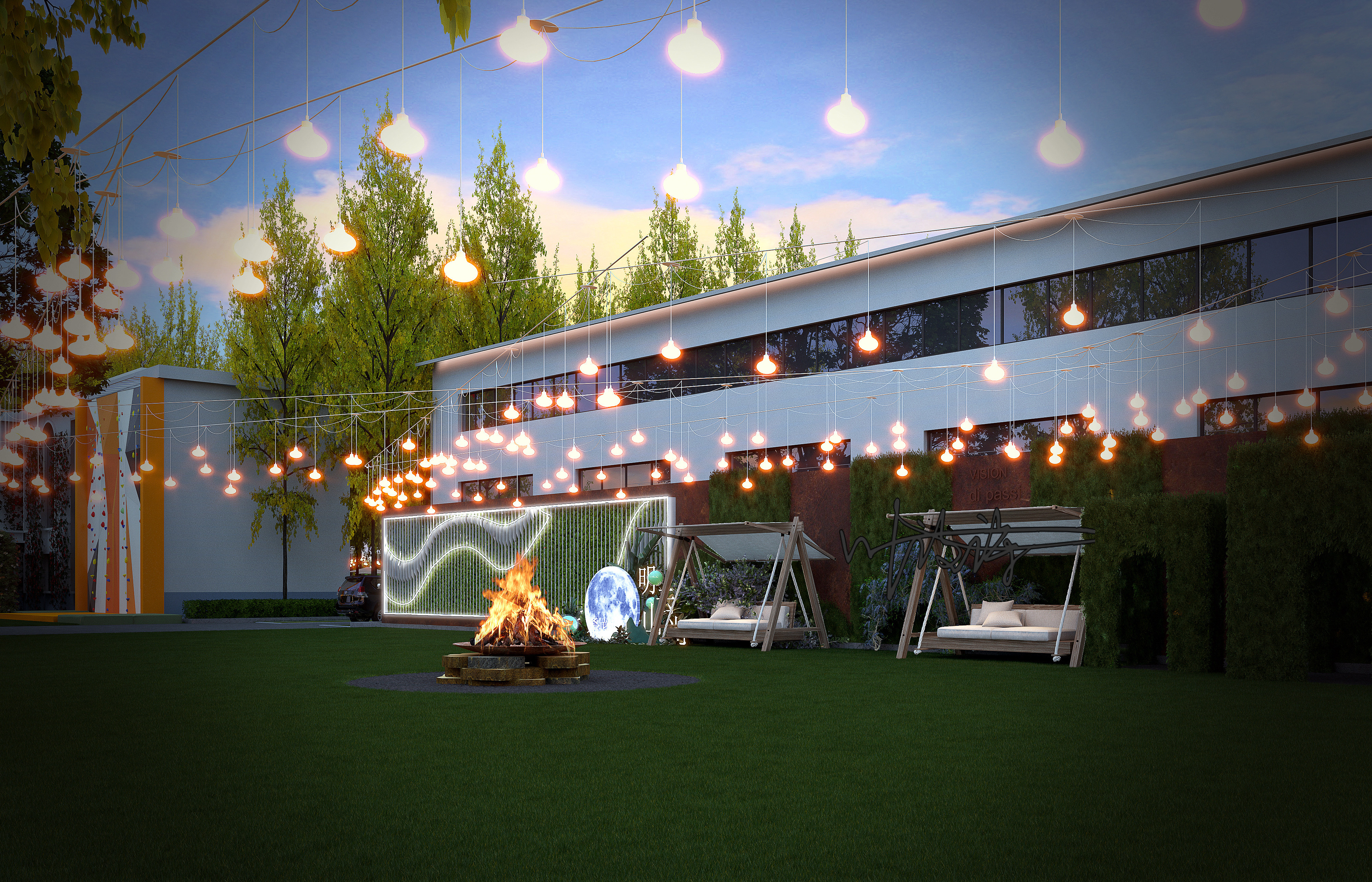 露营风森林美学 室外效果图-17