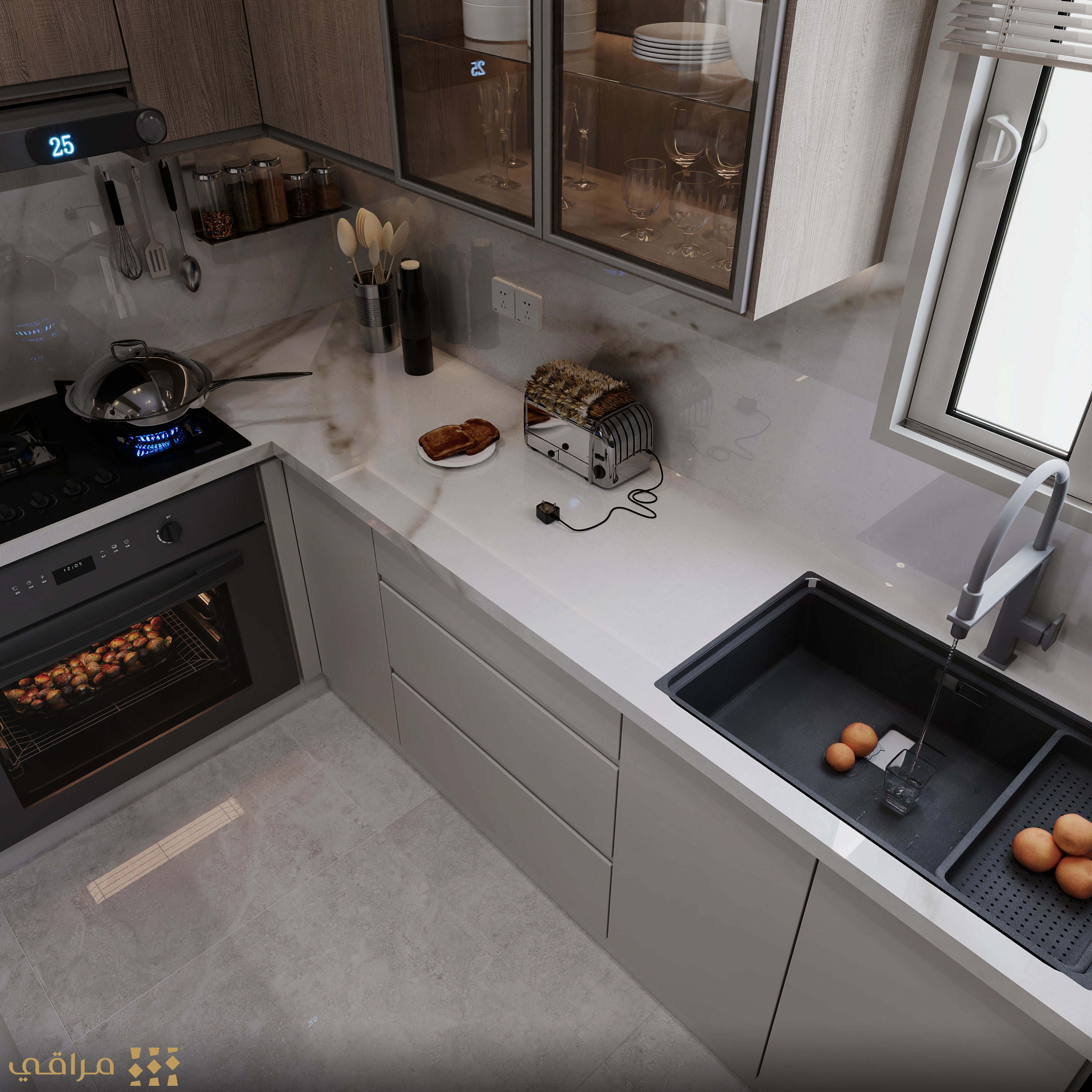 接待处及厨房公寓丨ASMAA SAMIR-15