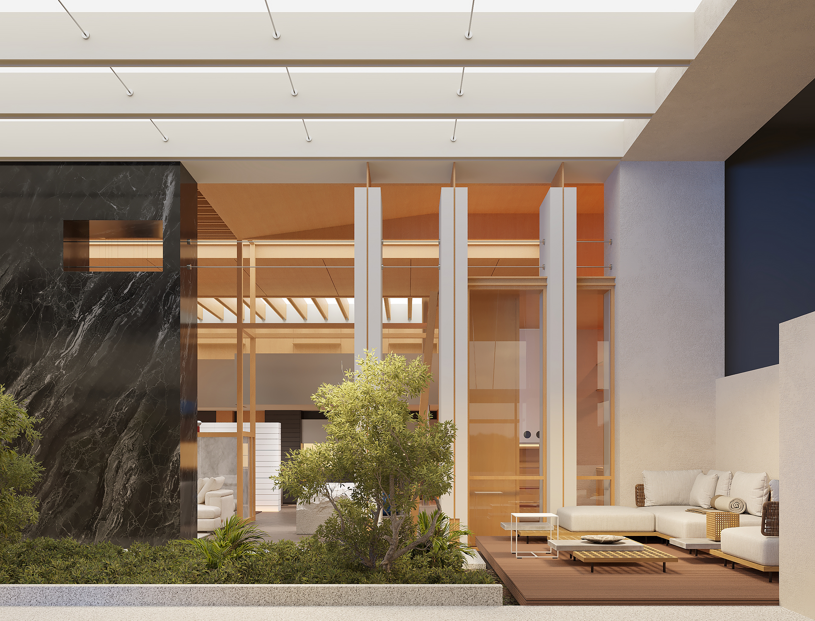 现代跃层定制展厅设计-4