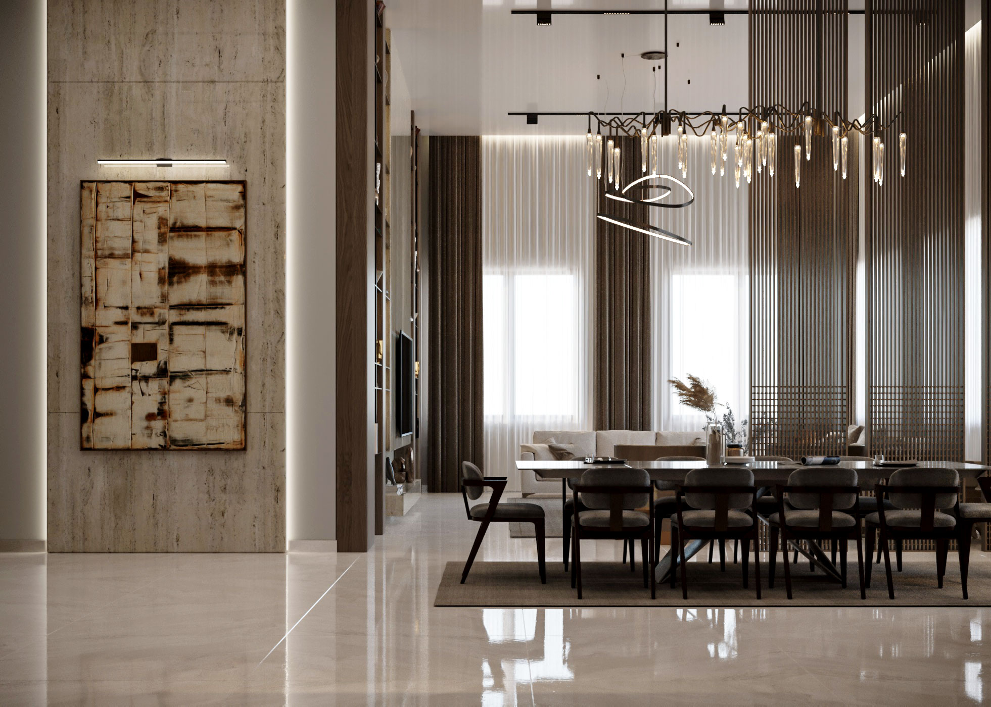 与用餐的侘寂风格一起生活丨Ghanem 设计工作室-11