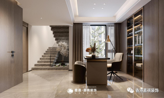 现代轻奢风 170㎡品质生活新定义丨中国乐山丨香港·嘉祺装饰-8