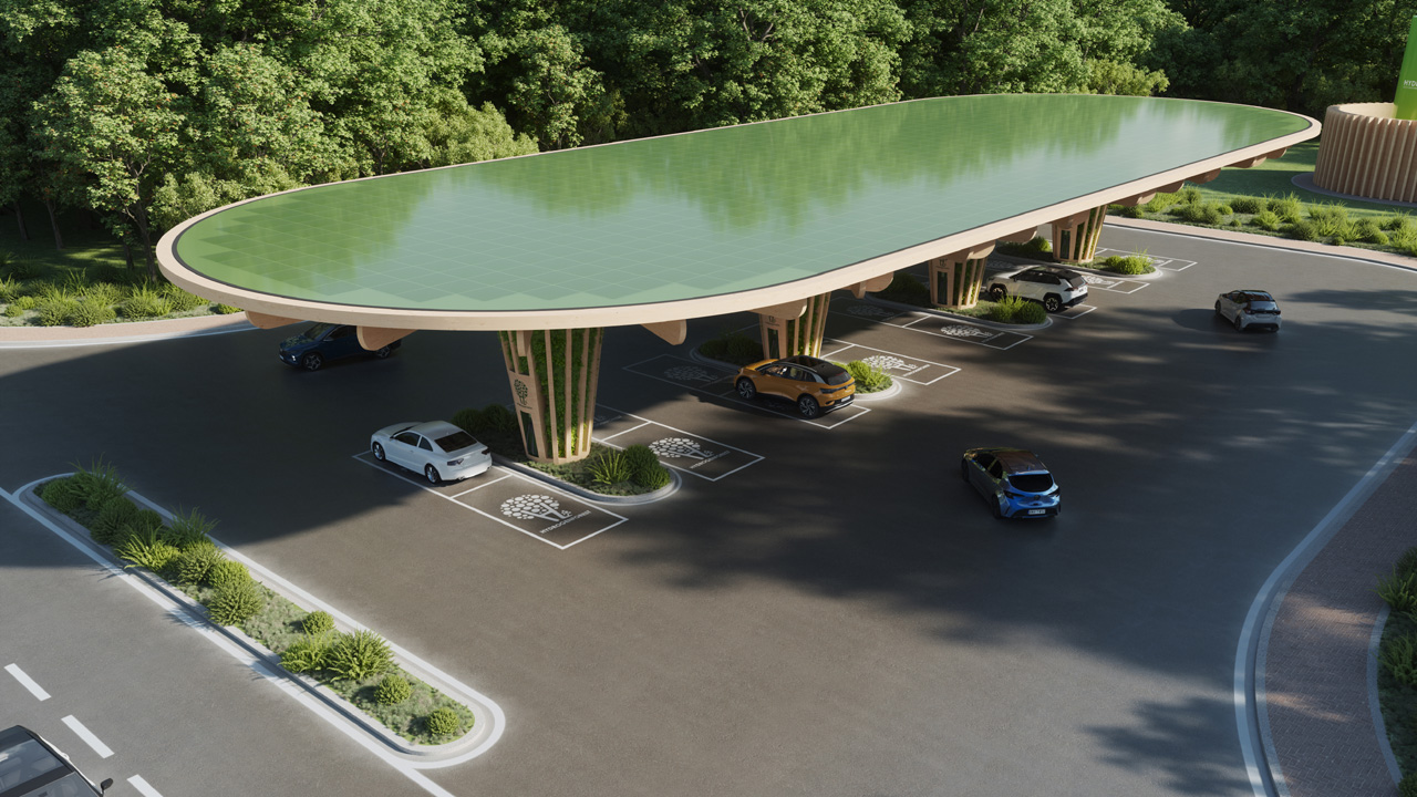 HydrogenForest · 生态可持续氢燃料补给站丨意大利丨Giancarlo Zema Design Group-3