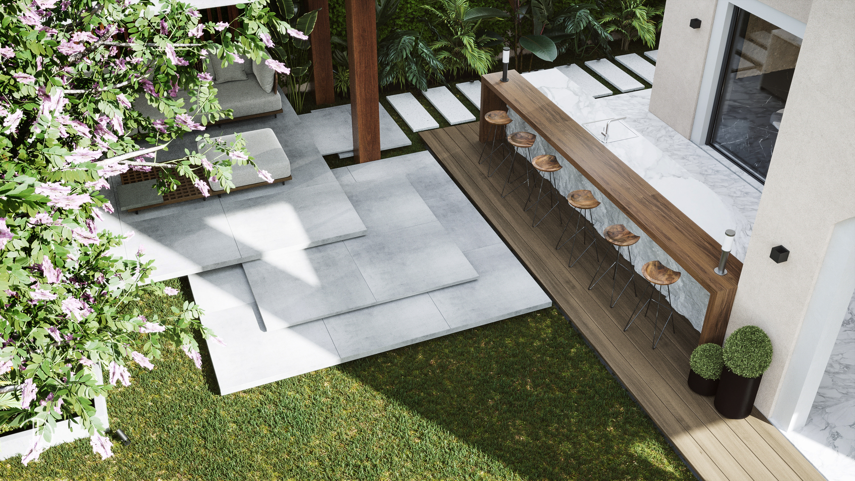 Uptown Cairo Residence Garden-3